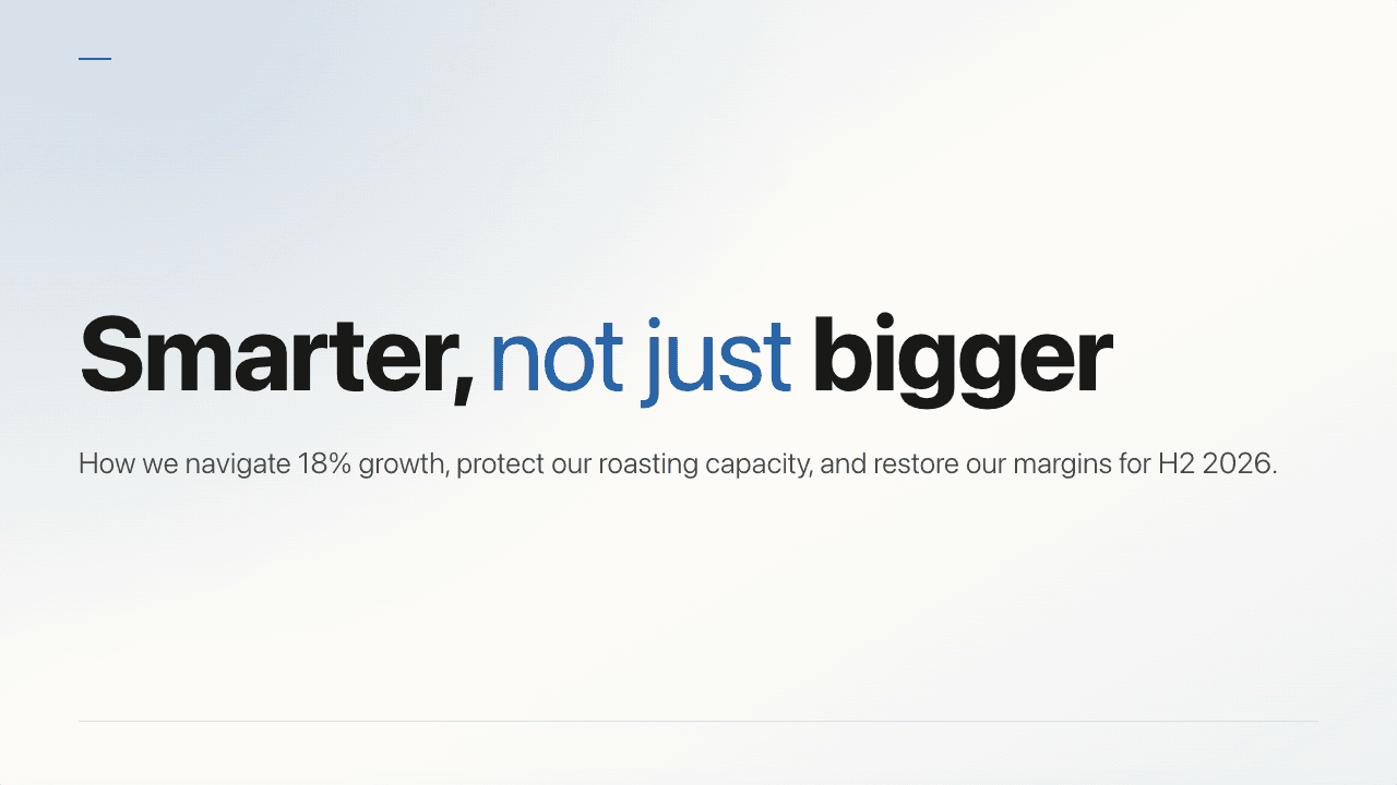 Smarter, Not Just Bigger – H2 All-Hands, title slide