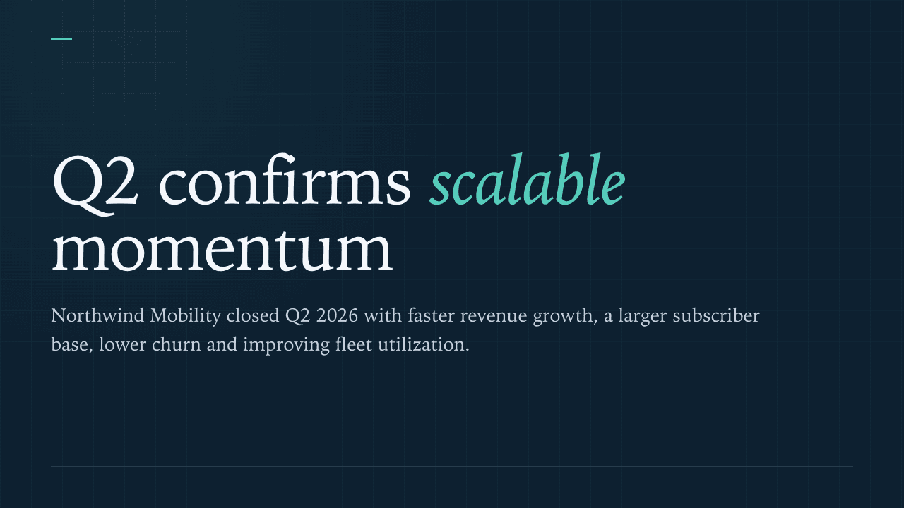 Northwind Mobility Q2 2026 QBR, title slide