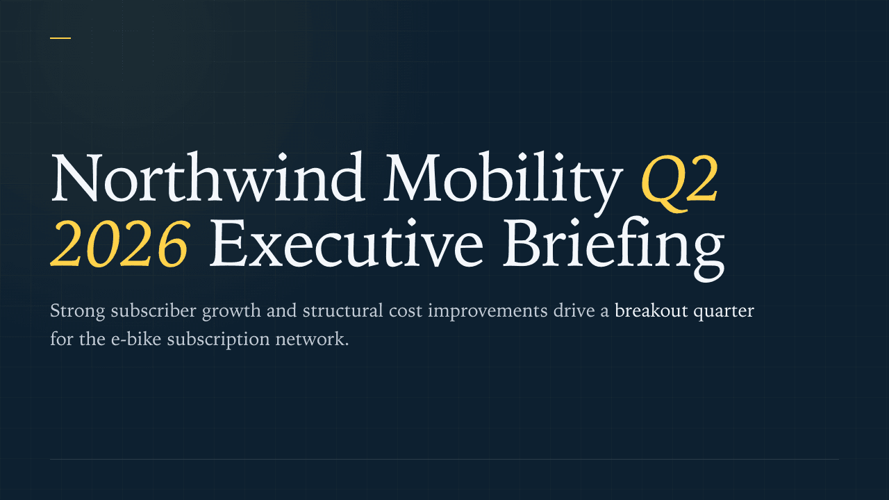Northwind Mobility Q2 2026 Executive Briefing, title slide