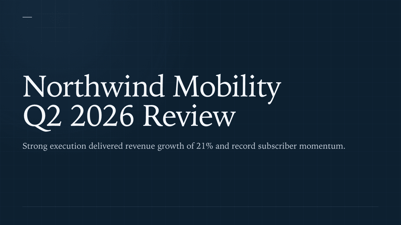 Northwind Mobility Q2 2026 Quarterly Business Review, title slide